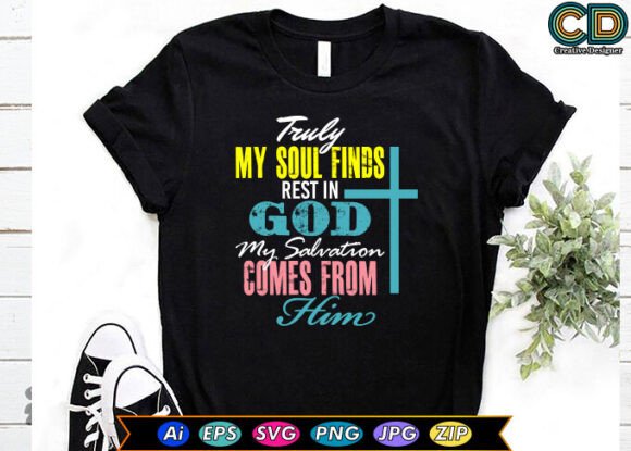 Christian Quote Free T-shirt Designs: A Visual Asset for Faith-Based Content Creators