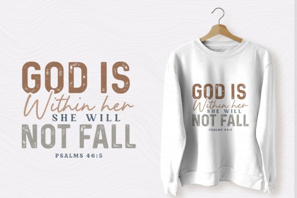 Christian Quote SVG God is Within Her – A Graceful Graphic for Faith-Focused Content