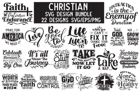 Christian SVG PNG Bundle: T-Shirt Graphics for Handmade Business