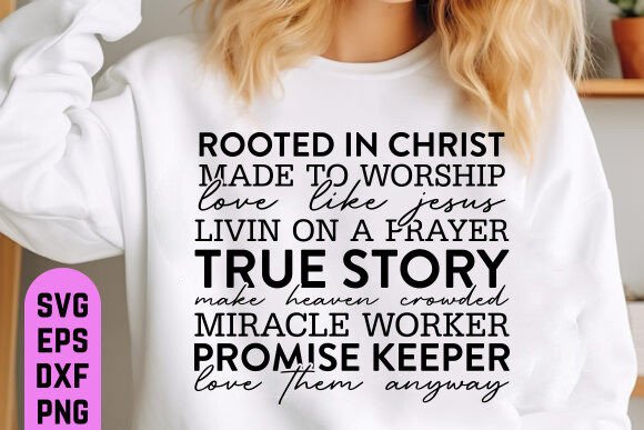 Elegant Boho Christian SVG: A Fresh Graphic for T-Shirt Designs & Branding