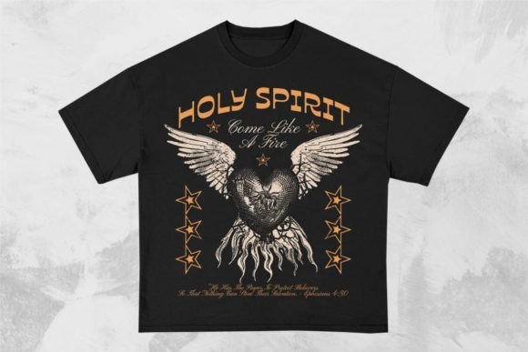 Holy Spirit Christian T-Shirt Design: A Visual Asset for Faith-Based Blog Graphics