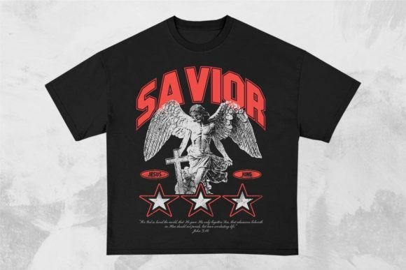 Savior Christian T-shirt Design for Graphics & T-Shirt Marketing