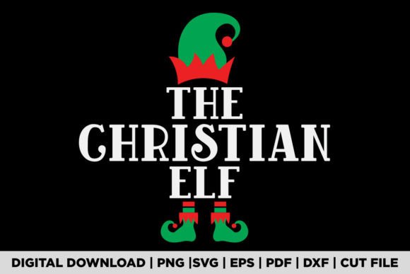 The CHRISTIAN ELF T-SHIRT: A Versatile Graphic for T-Shirt Designs and Digital Sellers